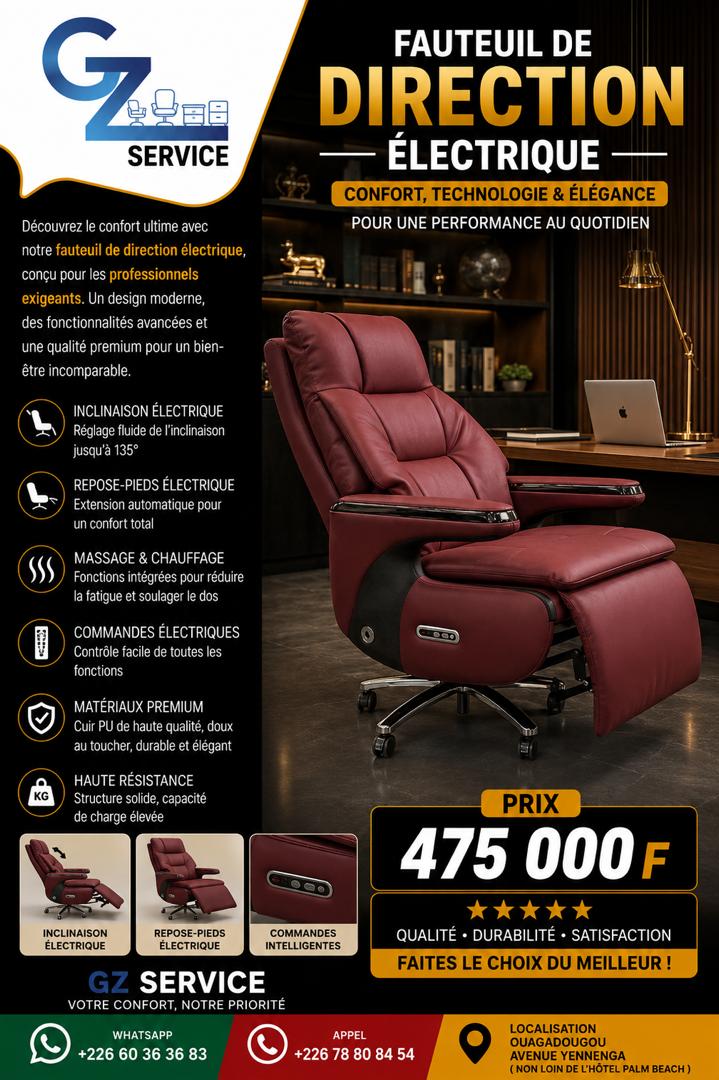 Fauteuil Électrique Rouge