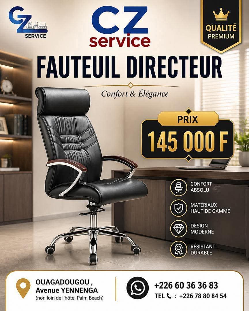 Fauteuil Cuir & Bois